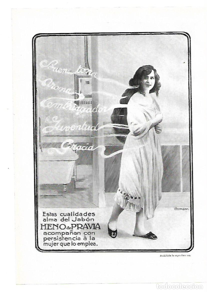 Coleccionismo: A&Ntilde;O 1914 RECORTE PRENSA PUBLICIDAD JABON HENO DE PRAVIA CUALIDADES