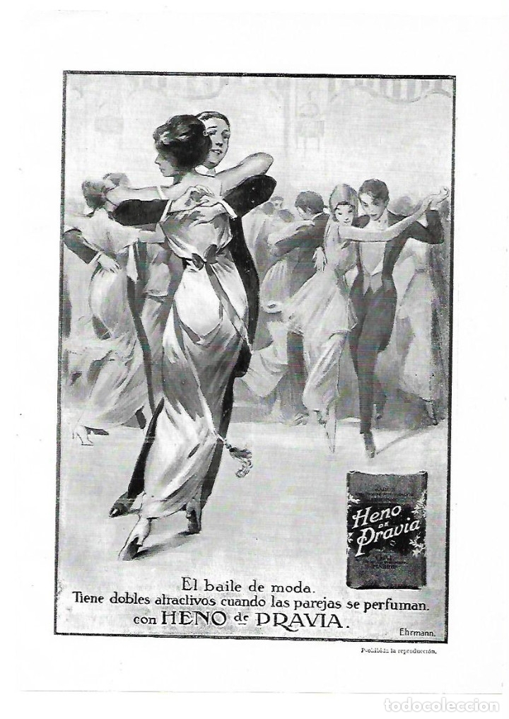 Sammelleidenschaft Papier: A&Ntilde;O 1914 RECORTE PRENSA PUBLICIDAD PASTILLA DE JABON HENO DE PRAVIA