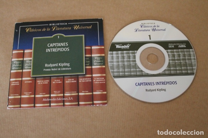 Coleccionismo: CAPITANES INTR&Eacute;PIDOS RUDYARD KIPLING CD CARATULA CART&Oacute;N - Foto 1