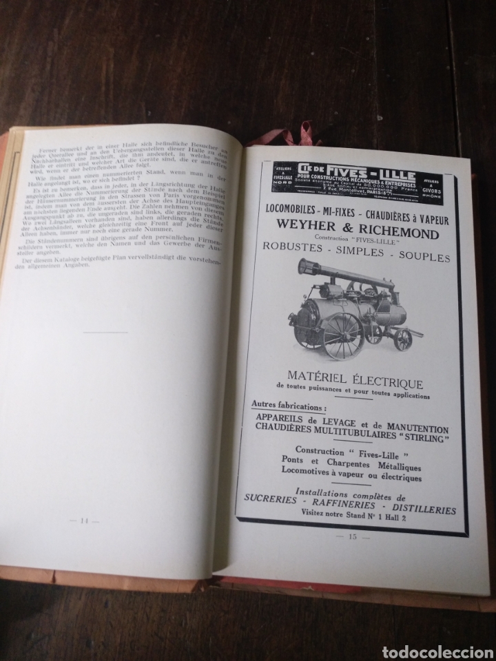 Coleccionismo: 9º salon de la machine agricole. Catálogo oficial 1930. Exposición máquinas agrícolas Versalles - Foto 8 - 176475137