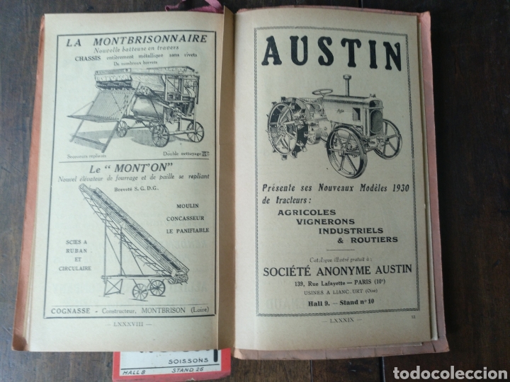 Coleccionismo: 9º salon de la machine agricole. Catálogo oficial 1930. Exposición máquinas agrícolas Versalles - Foto 14 - 176475137