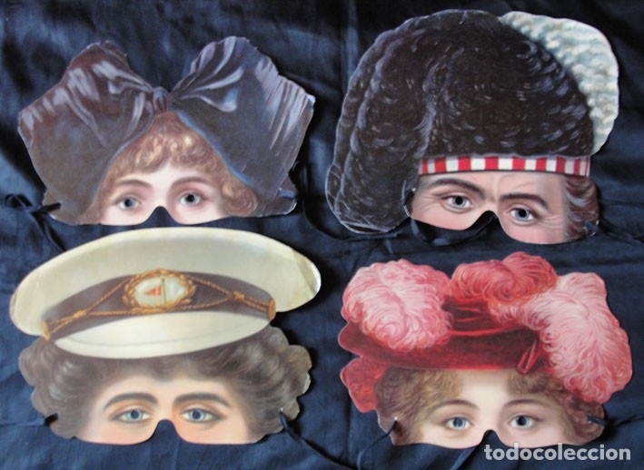 Coleccionismo: LOTE 6 FACSIMIL DE GENUINAS MASCARAS VICTORIANAS - VICTORIA & ALBERT MUSEUM ENGLAND -
