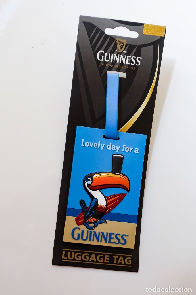 Coleccionismo: Identificador de Maleta Merchandising Cerveza Guinness con Mascota