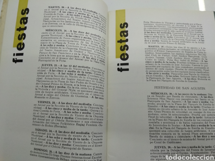 Coleccionismo: BILBAO PROGRAMA DE FIESTAS GENERALES AGOSTO DE 1957 Toros Opera Teatro Publicidad Pais Vasco - Foto 3 - 177370038
