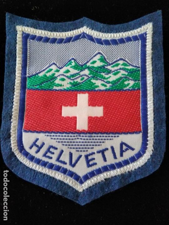 Coleccionismo: PARCHE TELA BORDADO SUIZA HELVETIA