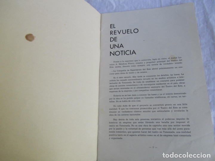 Coleccionismo: Programa Compa&ntilde;ia de Pedro Terol Teatro del Este - Foto 4
