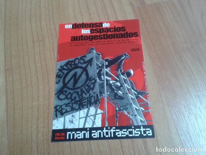Coleccionismo: Panfleto -- Espacios autogestionados -- Ofensiva Antifa 99 -- 21 Noviembre 1999, Atocha - Madrid