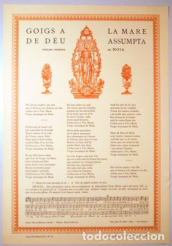 Coleccionismo: GOIGS A LA MARE DE D&Eacute;U ASSUMPTA - Vic 1966 - Foto 1