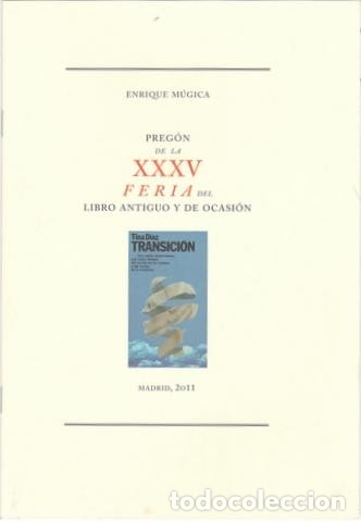 Coleccionismo: ENRIQUE M&Uacute;GICA: Preg&oacute;n de la XXXV Feria del Libro Antiguo y de Ocasi&oacute;n. 350 ejemplares numerados