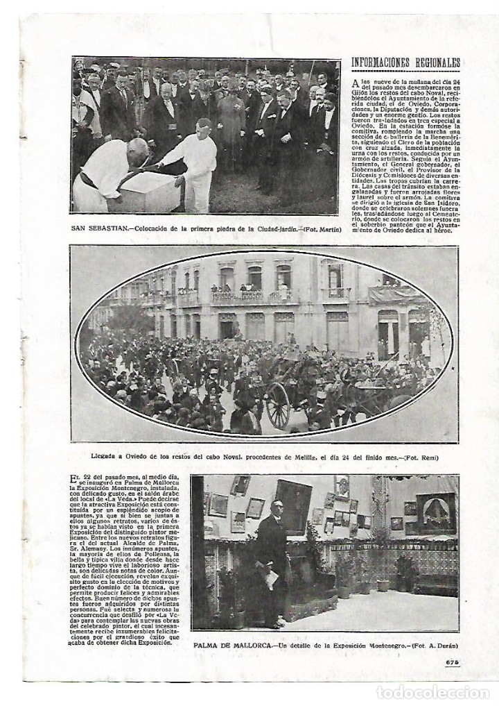 Coleccionismo: A&Ntilde;O 1916 RECORTE PRENSA PINTURA PALMA DE MALLORCA EXPOSICION MONTENEGRO