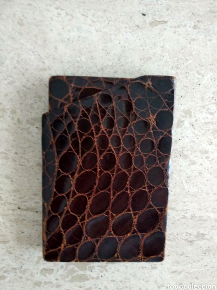 Coleccionismo: Tabaquera de piel de serpiente. - Foto 2