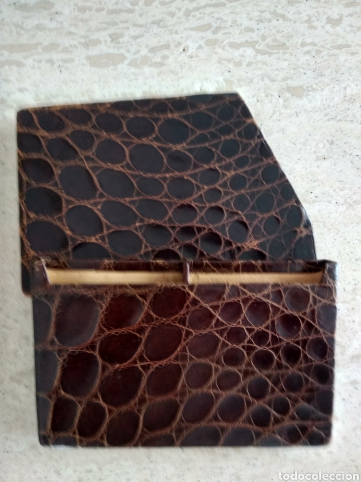 Coleccionismo: Tabaquera de piel de serpiente. - Foto 3