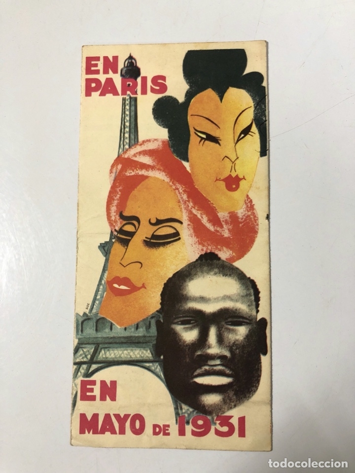 Collectionnisme: PROGRAMA DE LA EXPOSICION DE LA VUELTA AL MUNDO EN UN DIA. PLANO. PARIS, 1931.