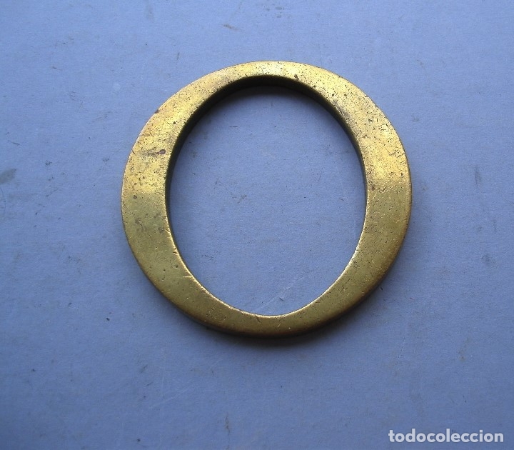 Coleccionismo: letra O maciza de laton 10x10x0.8cm aprox