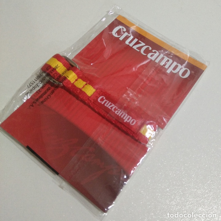 Coleccionismo: pulsera de cerveza nueva cruzcampo promocional publicidad promo espa&ntilde;a