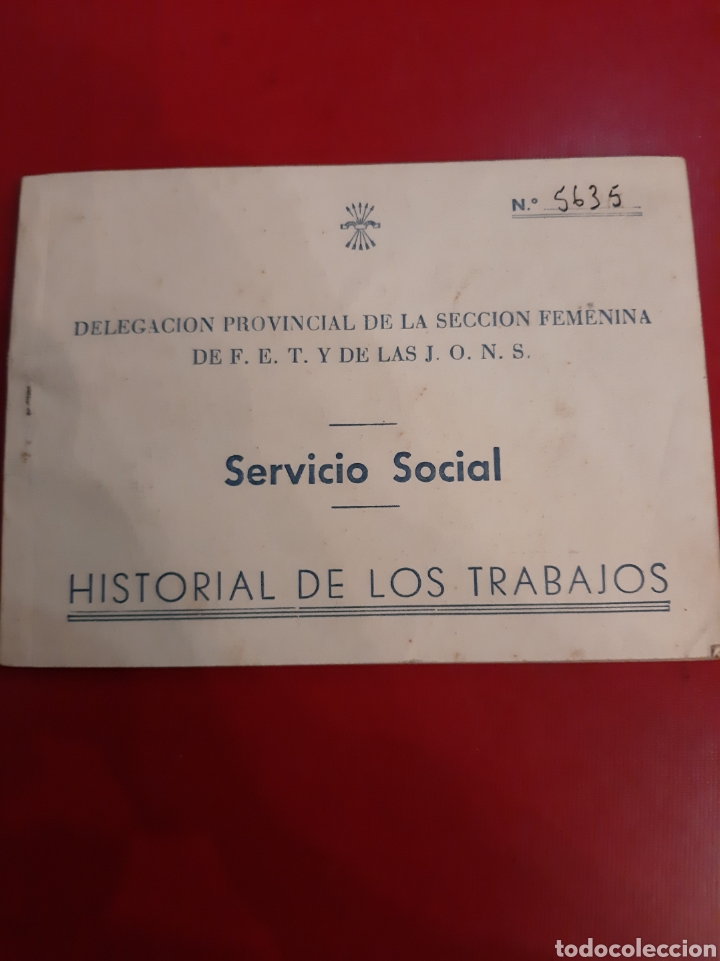 Colecionismo: Cartilla Jons femenina Lugo historial trabajo 5635