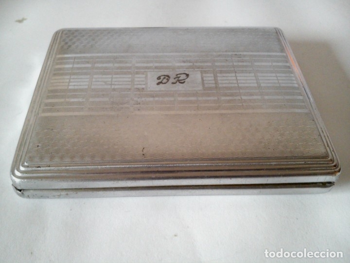Coleccionismo: Pitillera vintage, grabado DR - Foto 1