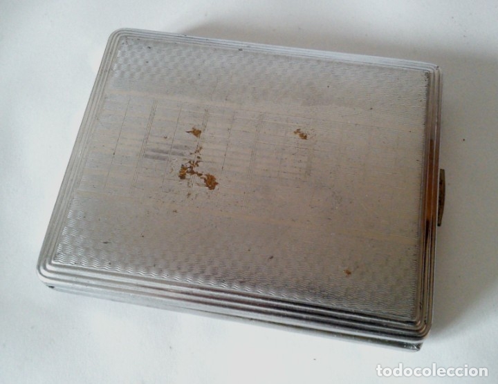 Coleccionismo: Pitillera vintage, grabado DR - Foto 3