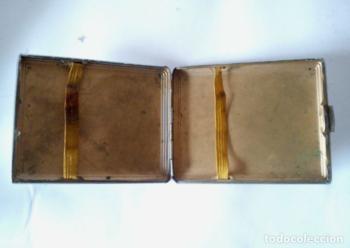 Coleccionismo: Pitillera vintage, grabado DR - Foto 4