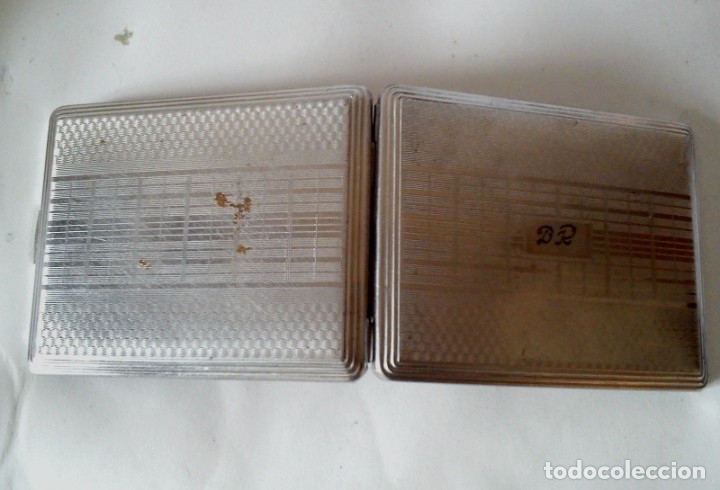 Coleccionismo: Pitillera vintage, grabado DR - Foto 5