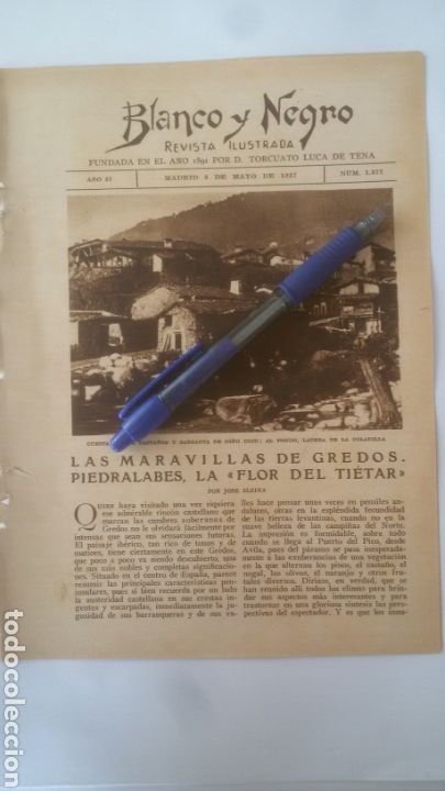 Coleccionismo: Las maravillas de Gredos. Piedralabes. La flor de Ti&eacute;tar por Jos&eacute; Alsina. 1927