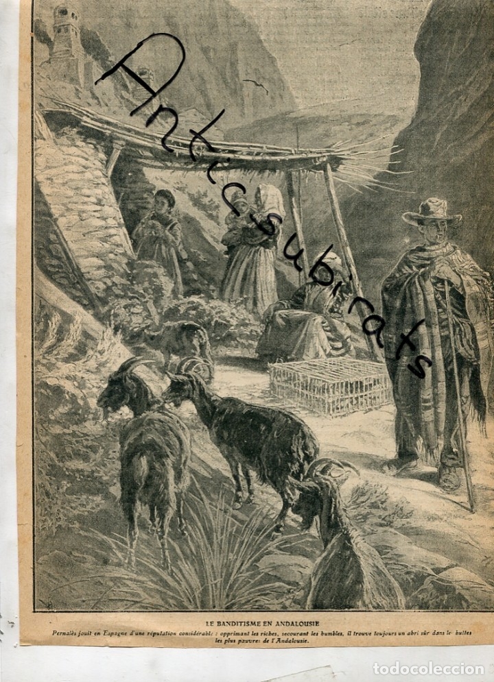 Coleccionismo: PORTADA SUELTA A&Ntilde;O 1907   BANDOLERISMO EN ANDALUCIA VIVILLO PERNALES RONDA