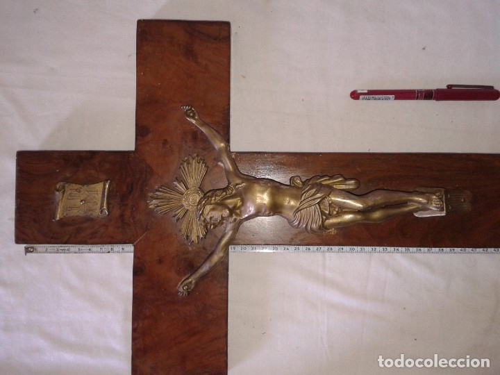 Coleccionismo: Crucifijo de 54 X 32 cm, pes 1,5kg - Foto 3 - 180227986