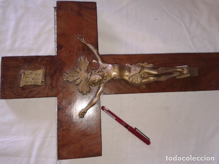 Coleccionismo: Crucifijo de 54 X 32 cm, pes 1,5kg - Foto 5 - 180227986