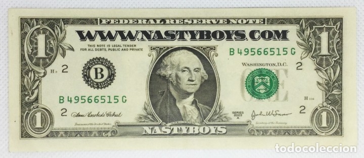 Coleccionismo: D&oacute;lar publicidad Nasty Boys Madrid 2013 / 2014