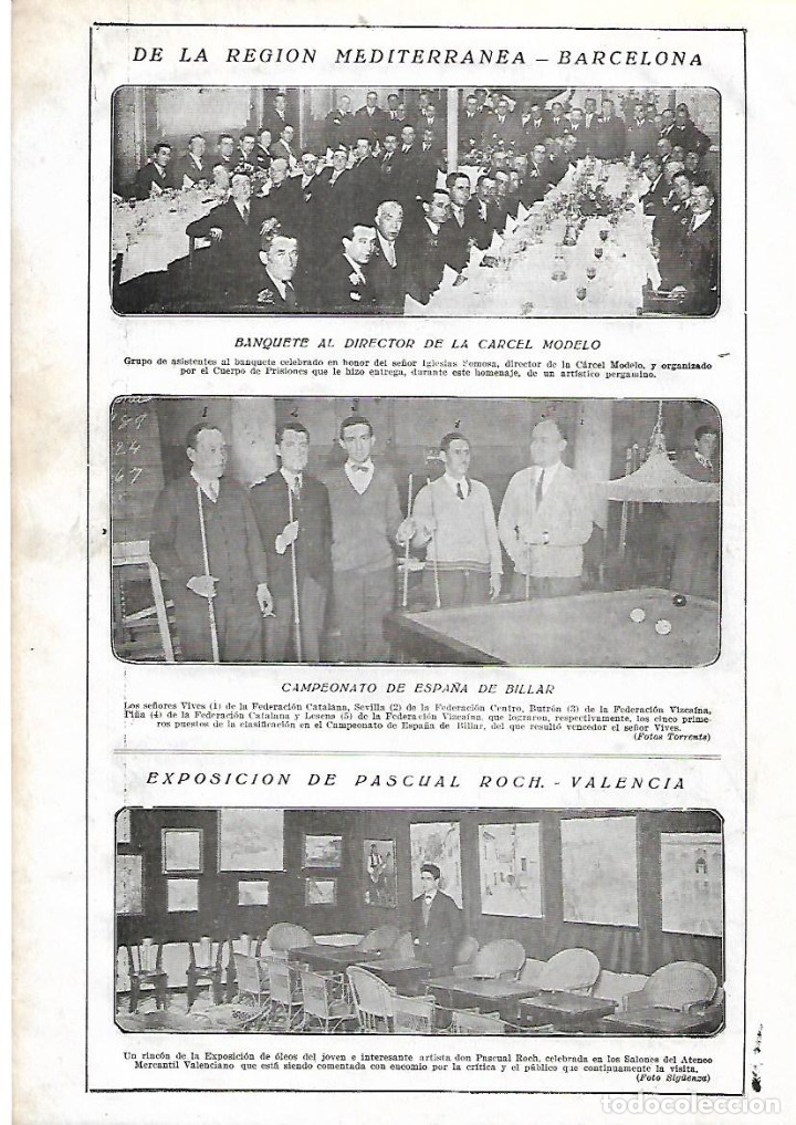 Coleccionismo: A&Ntilde;O 1928 RECORTE PRENSA BANQUETE HONOR IGLESIAS FOMOSA DIRECTOR CARCEL MODELO CUERPO PRISIONES BCNA