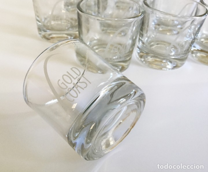 Coleccionismo: Lote 10 vasos de chupito Gold Coast a&ntilde;os 90