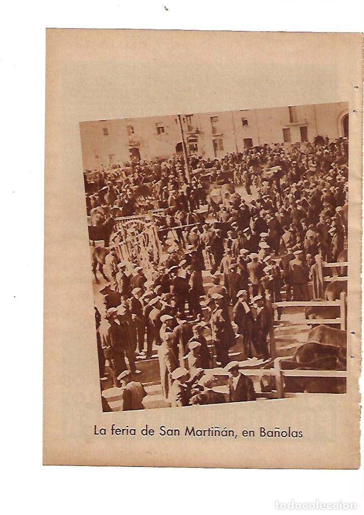Collecting paper: A&Ntilde;O 1934 RECORTE PRENSA FERIA SAN MARTI&Ntilde;AN SANT MARTIRIA BANYOLES BA&Ntilde;OLAS