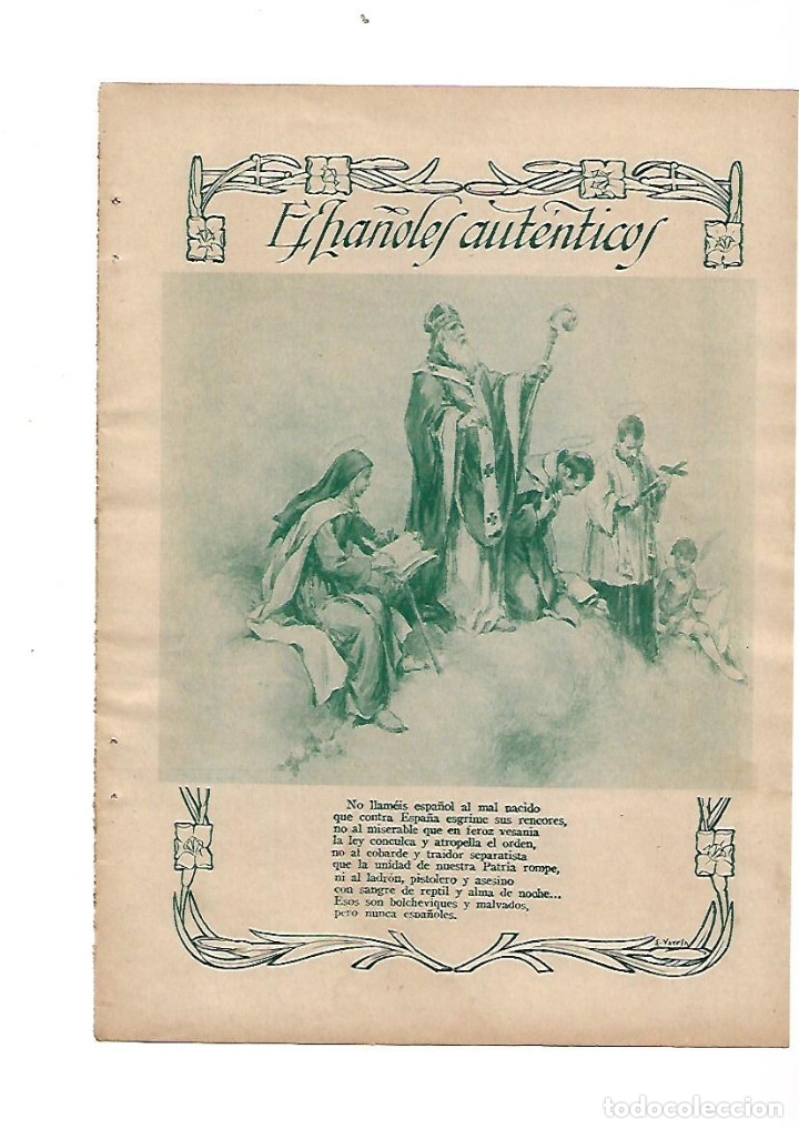 Colecionismo: A&Ntilde;O 1934 RECORTE PRENSA POESIA ESPA&Ntilde;OLES AUTENTICOS POR BLANCO BELMONTE