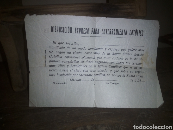 Coleccionismo: Documento - Foto 2