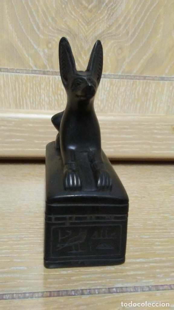 Coleccionismo: FIGURA EGIPCIA PERRO ANUBIS - Foto 2