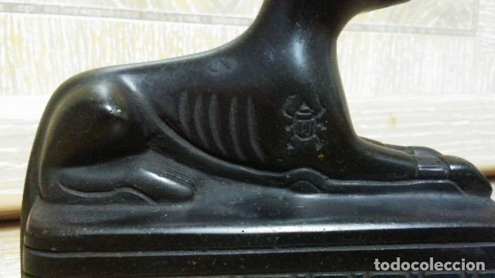Coleccionismo: FIGURA EGIPCIA PERRO ANUBIS - Foto 5