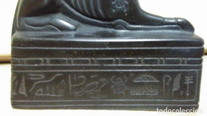 Coleccionismo: FIGURA EGIPCIA PERRO ANUBIS - Foto 6