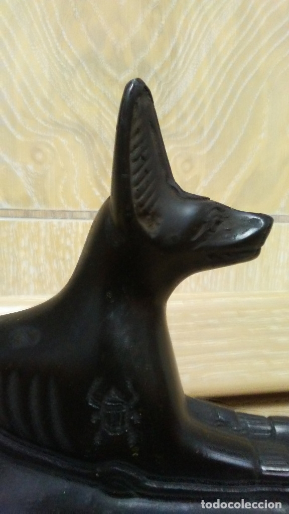 Coleccionismo: FIGURA EGIPCIA PERRO ANUBIS - Foto 7