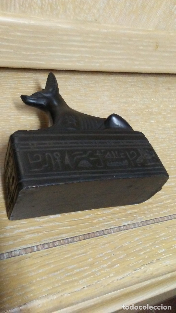 Coleccionismo: FIGURA EGIPCIA PERRO ANUBIS - Foto 8