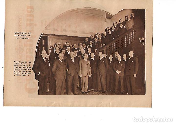 Collectionnisme: A&Ntilde;O 1935 RECORTE PRENSA BILBAO ASAMBLEA FEDERACION ASOCIACIONES INGENIEROS INDUSTRIALES DE ESPA&Ntilde;A