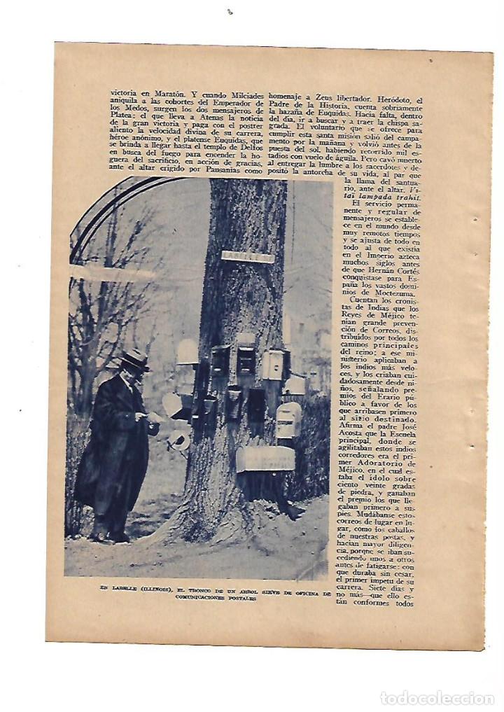 Collectionnisme: A&Ntilde;O 1935 RECORTE PRENSA UNION POSTAL UNIVERSAL CORREOS DE STEPHAN CARTERO AVIACION POSTAL DILIGENCIA