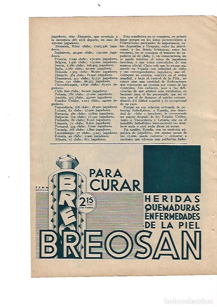 Collezionismo: A&Ntilde;O 1934 RECORTE PRENSA PUBLICIDAD BREOSAN TENA SEVILLA CURA HERIDAS QUEMADURAS ENFERMEDADES PIEL
