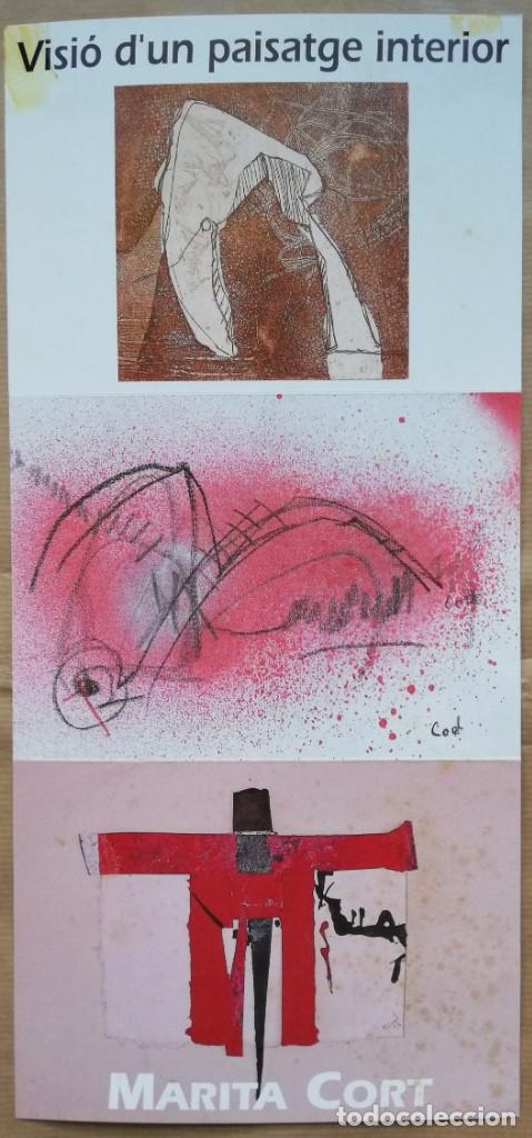Coleccionismo: MARITA CORT - TRIPTICO de la exposici&oacute;n en SA POBLA (MALLORCA) -1996 - Sala de Cultura de SA NOSTRA