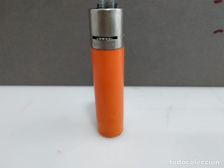 Coleccionismo: ANTIGUO MECHERO CLIPPER REGULABLE NARANJA - Foto 1