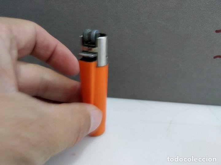 Coleccionismo: ANTIGUO MECHERO CLIPPER REGULABLE NARANJA - Foto 3