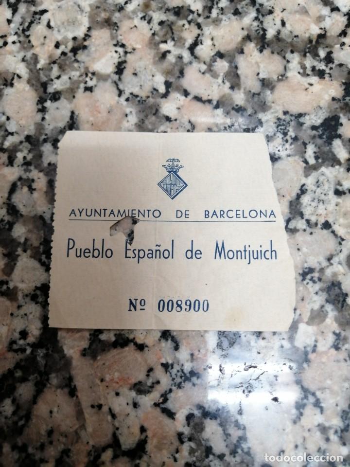 Sammelleidenschaft Papier: ENTRADA AYUNTAMIENTO DE BARCELONA PUEBLO ESPA&Ntilde;OL DE MONTJUICH