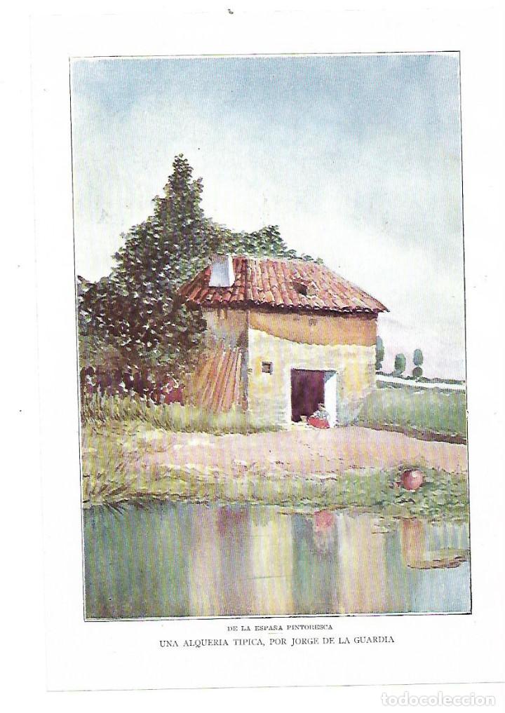 Sammelleidenschaft Papier: A&Ntilde;O 1914 RECORTE PRENSA PINTURA LAMINA DIBUJO REPRODUCCION ALQUERIA TIPICA POR JORGE DE LA GUARDIA