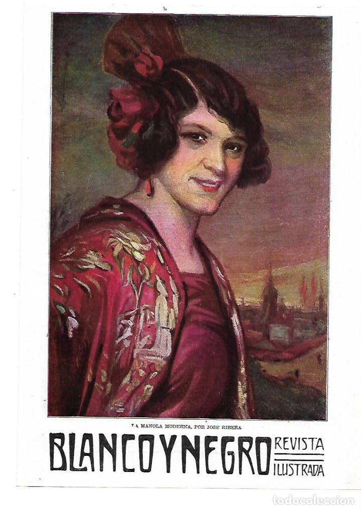 Collezionismo: A&Ntilde;O 1914 RECORTE PRENSA PINTURA LAMINA DIBUJO REPRODUCCION LA MANOLA MODERNA POR JOSE RIBERA