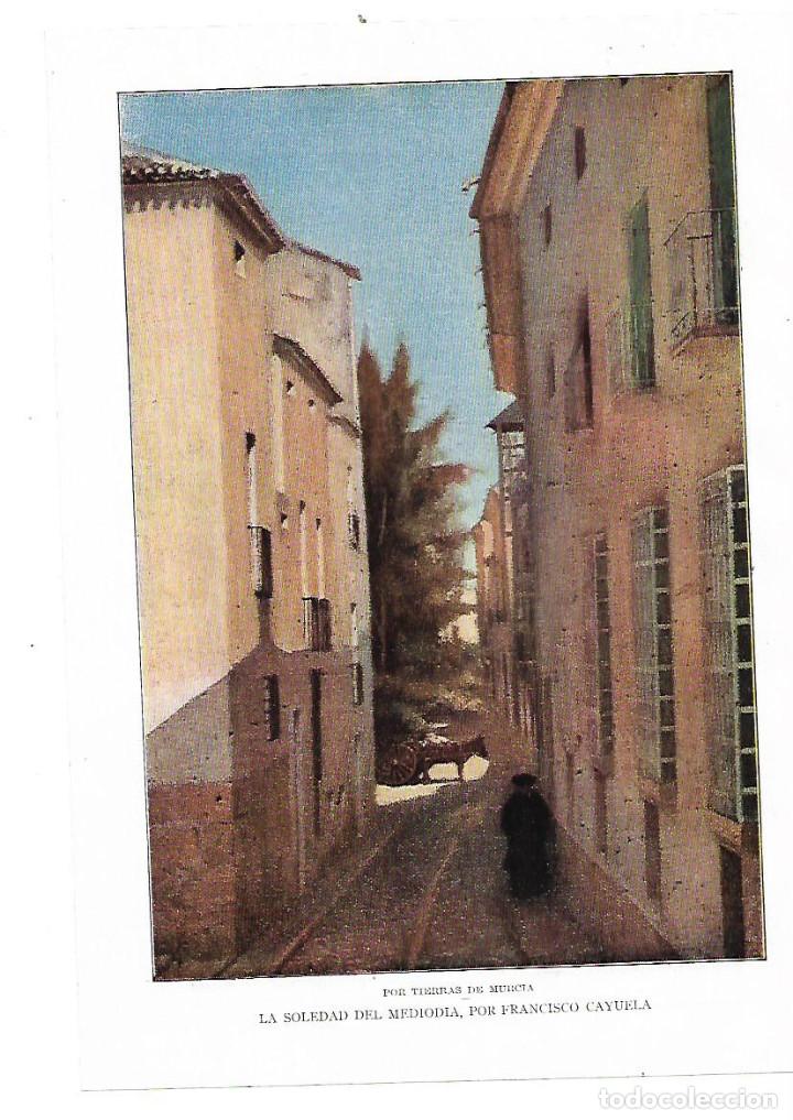 Collectionnisme: A&Ntilde;O 1914 RECORTE PRENSA PINTURA LAMINA DIBUJO  MURCIA LA SOLEDAD DEL MEDIODIA FRANCISCO CAYUELA