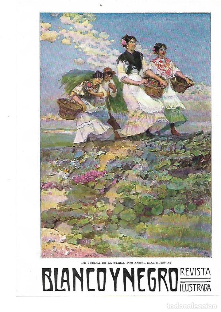 Colecionismo: A&Ntilde;O 1914 RECORTE PRENSA PINTURA LAMINA DIBUJO REPRODUCCION DE VUELTA DE LA FAENA ANGEL DIAZ HUERTAS